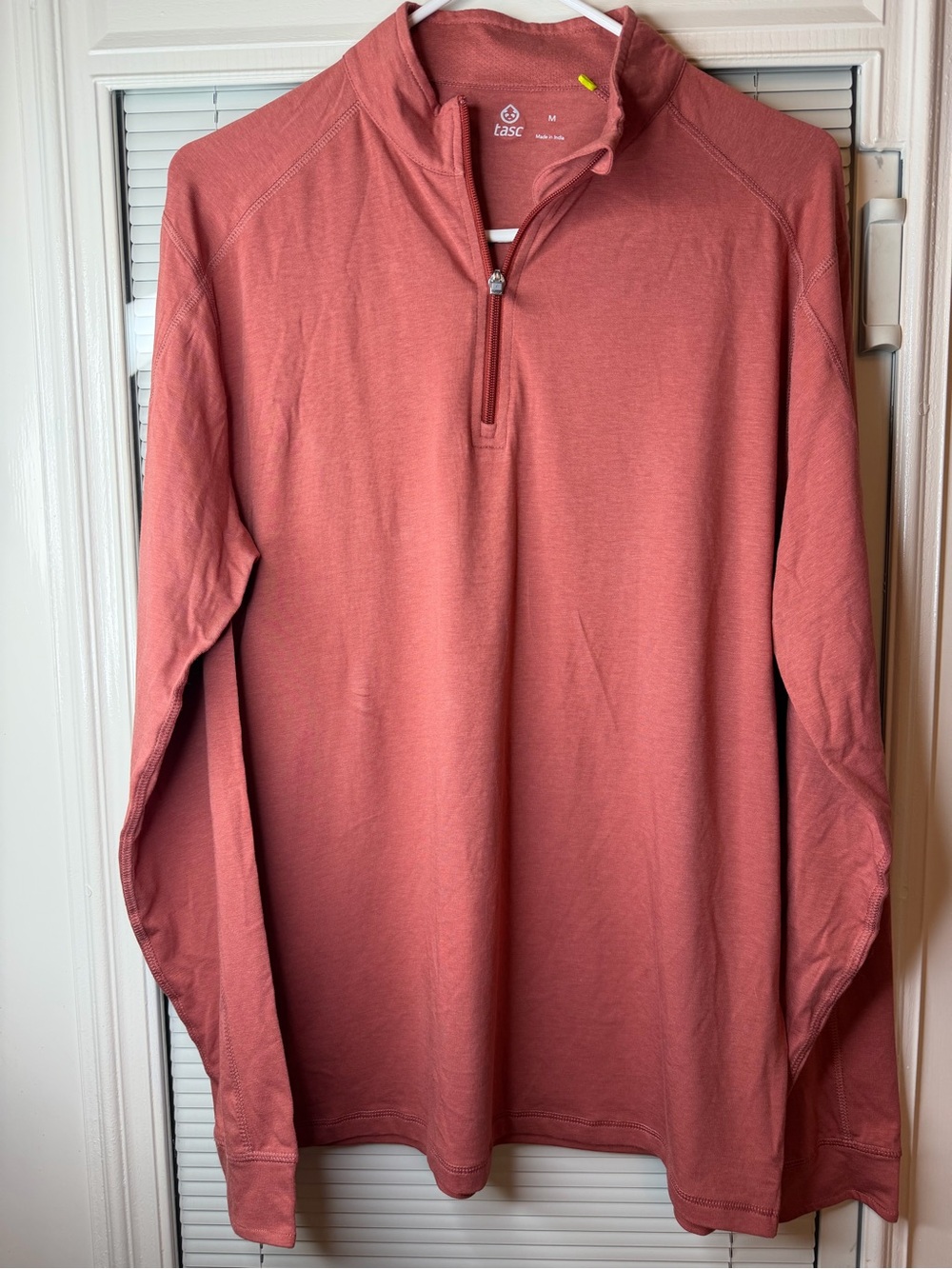 Tasc Performance Men's Quarter-Zip Pullover - Rosewood